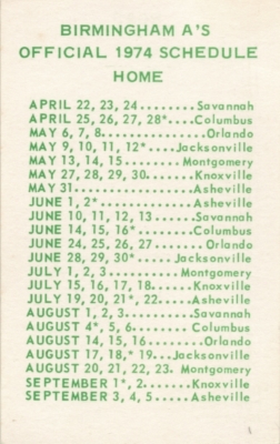 Schedule