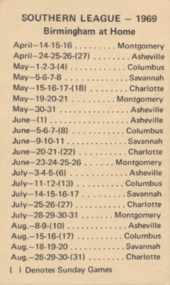 Schedule