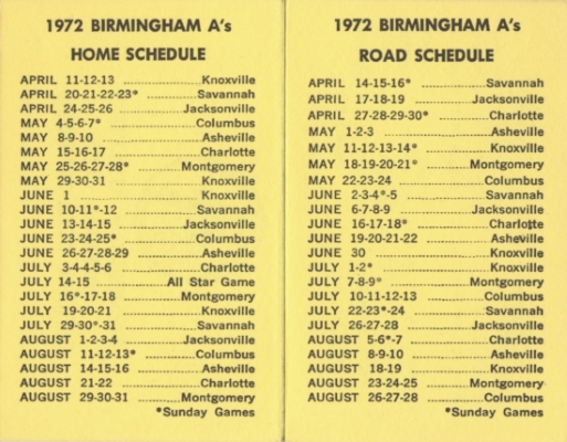 Schedule
