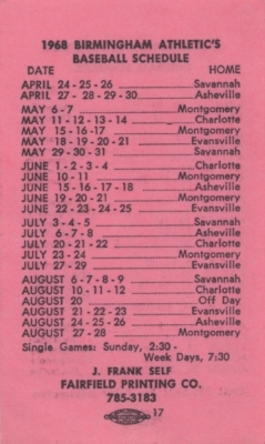 Schedule
