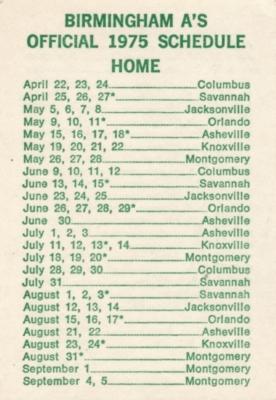 Schedule