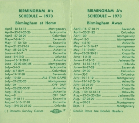 Schedule