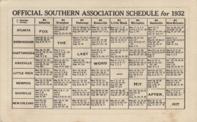 Schedule