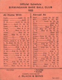 Schedule