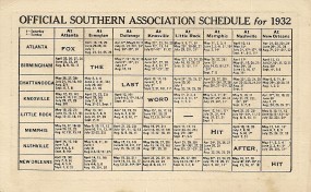 Schedule